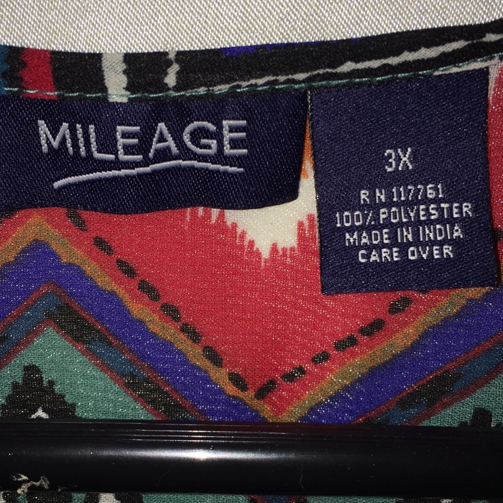 Geo Pattern Hi/Lo Tank Top - Picture 2 of 3